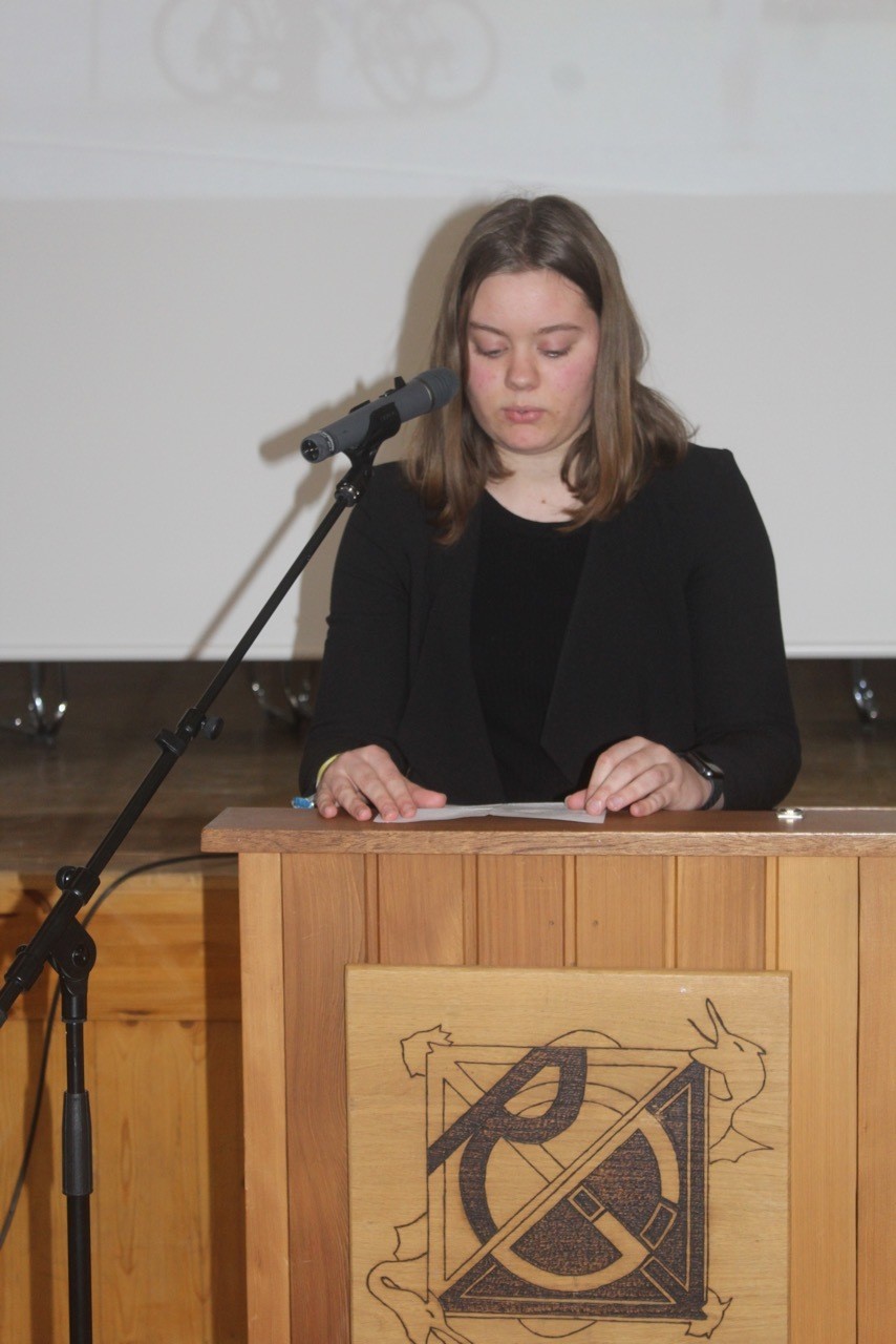 Hanna Zoike am Rednerpult